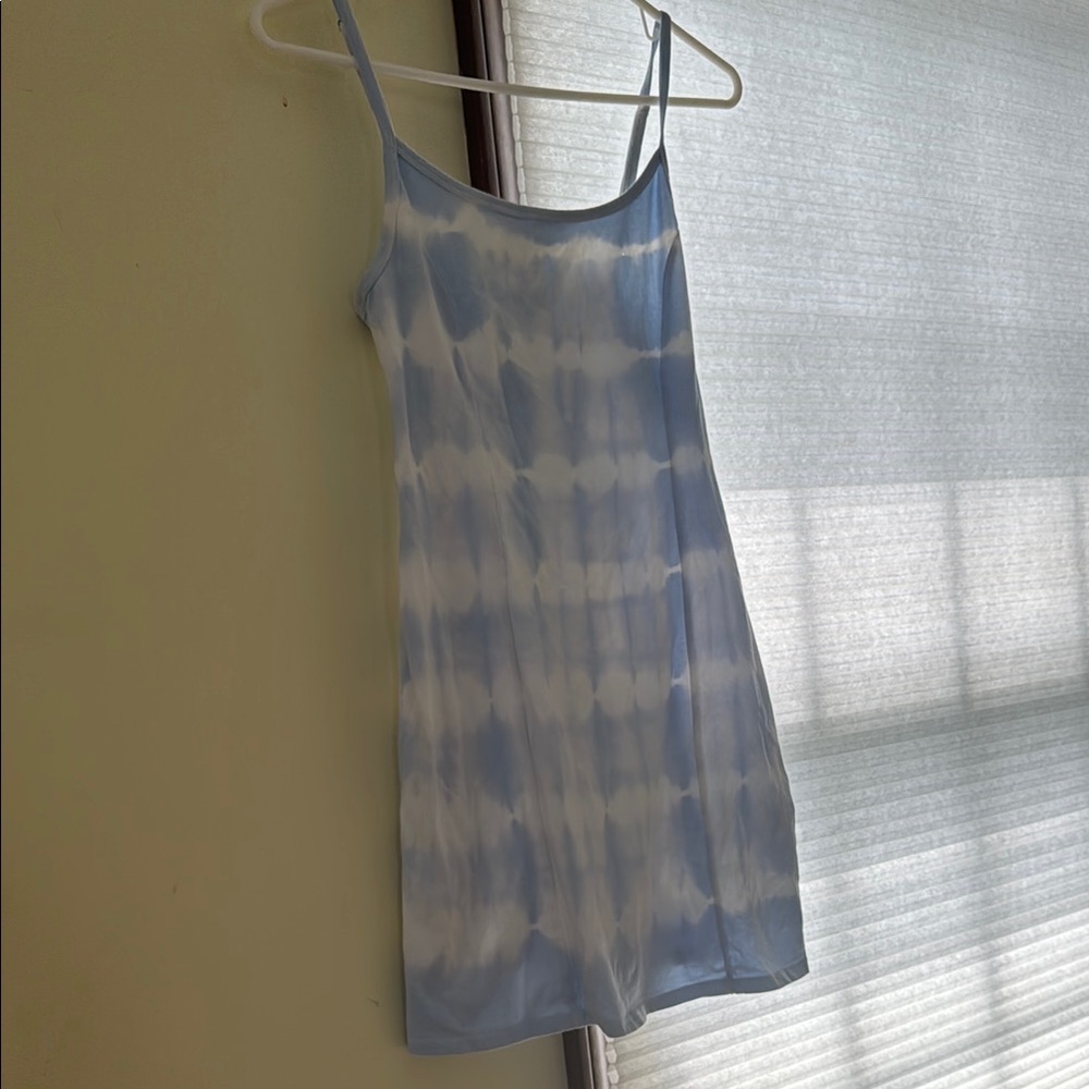 Billabong Light Blue and White Casual Dress